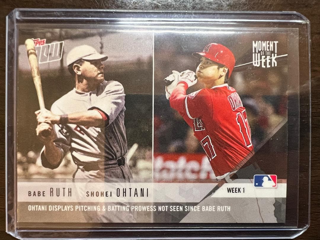 ベーブルース＆大谷翔平 2018 限定版 ROOKIE Card 1