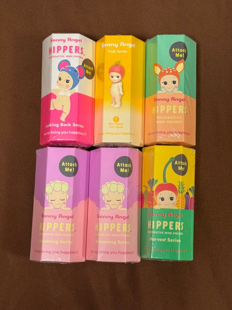 Sonny Angel Hippers 6個セット Authentic Sonny Angel Hippers Decorative Mini Figures Confirmed