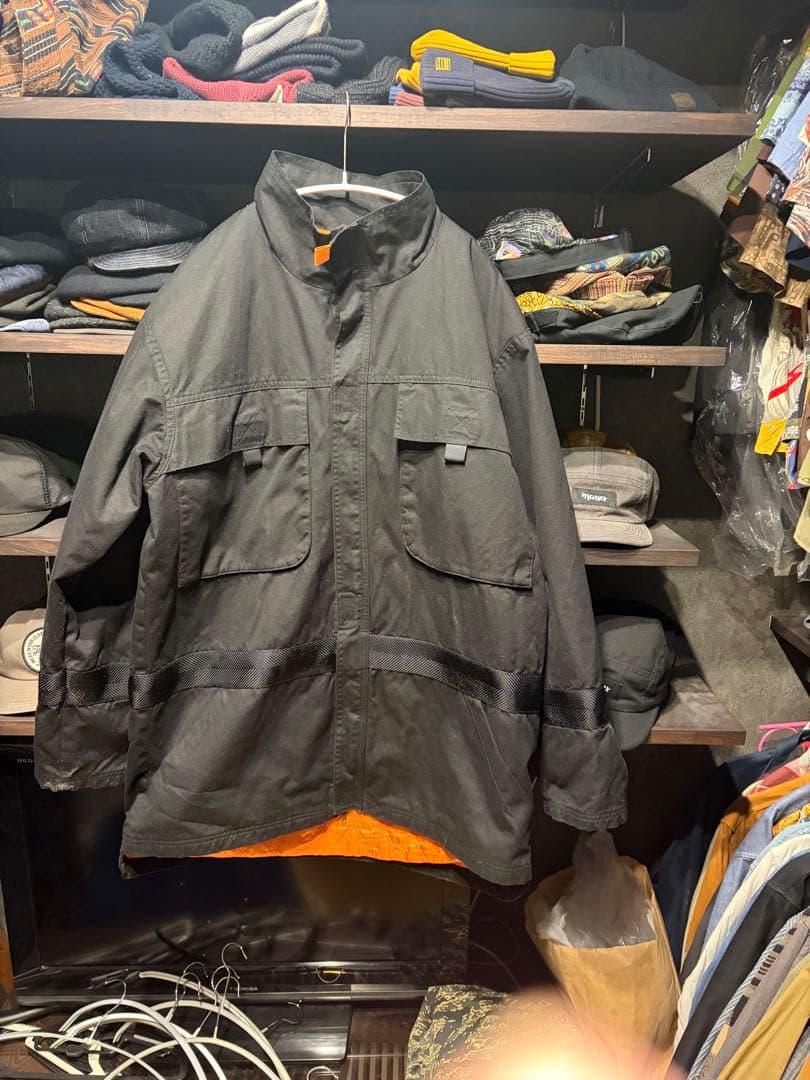 MASSSES ブラック コットンジャケット