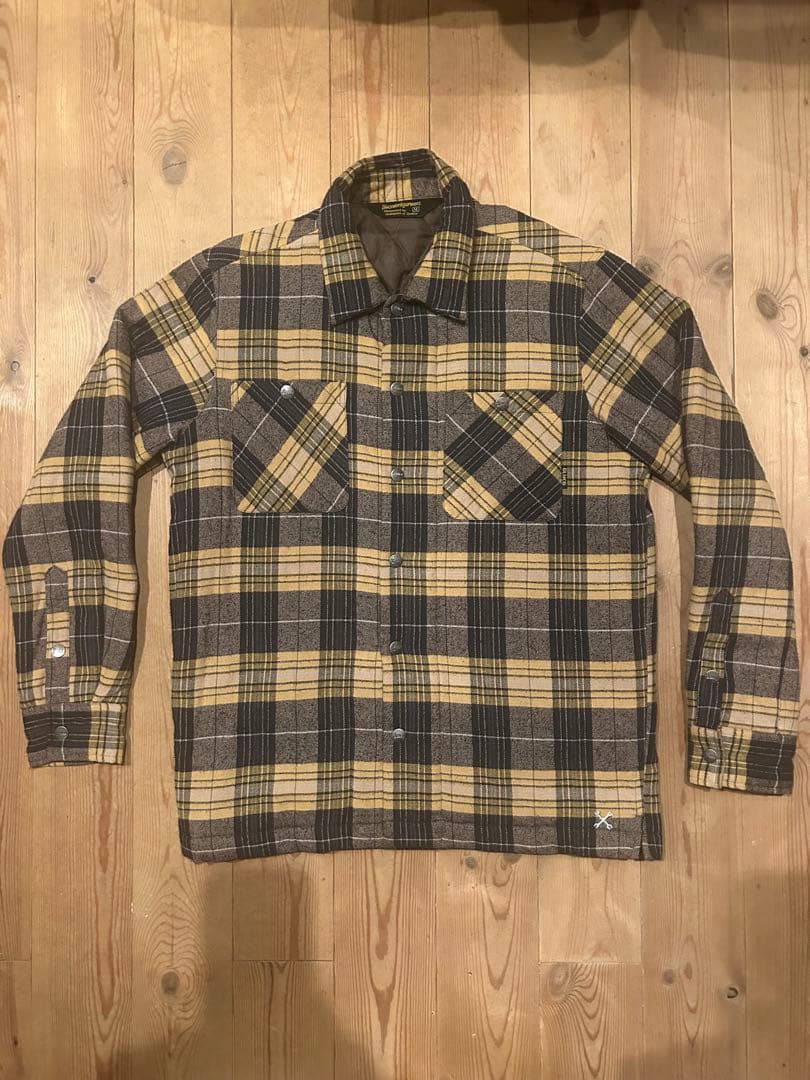 BLUCO ブルコ キルティングシャツ イエロー×ブラック - BLUCO(ブルコ