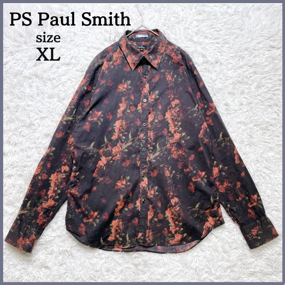 ポールスミス PS Paul Smith ボタニカル柄 シャツ XL 花柄 総柄