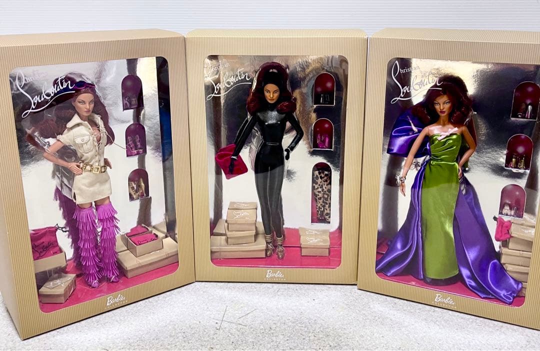 未使用 3セット クリスチャンルブタン コラボ バービー