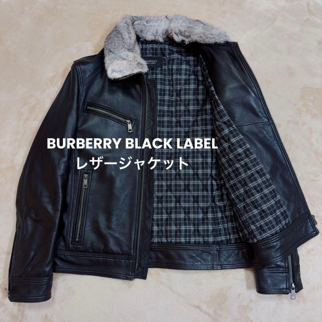 BURBERRY BLACK LABEL レザージャケット 革ジャン M