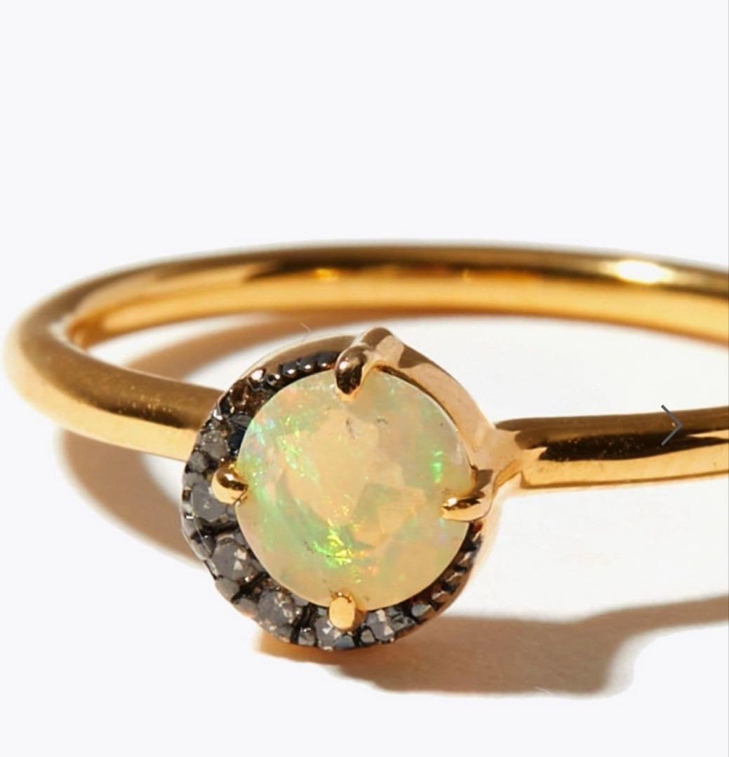 ARTIDA OUD/オパール　ニュームーン　パヴェダイヤモンド　リング
