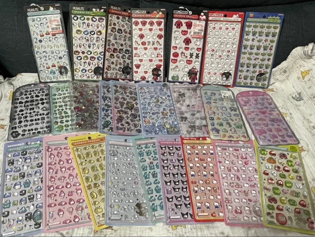 ボンボンドロップシール　まとめ売り　うるちゅる　コットンパフィー ボンボンドロップシール #うるちゅるポップシール 人気の柄が今なら