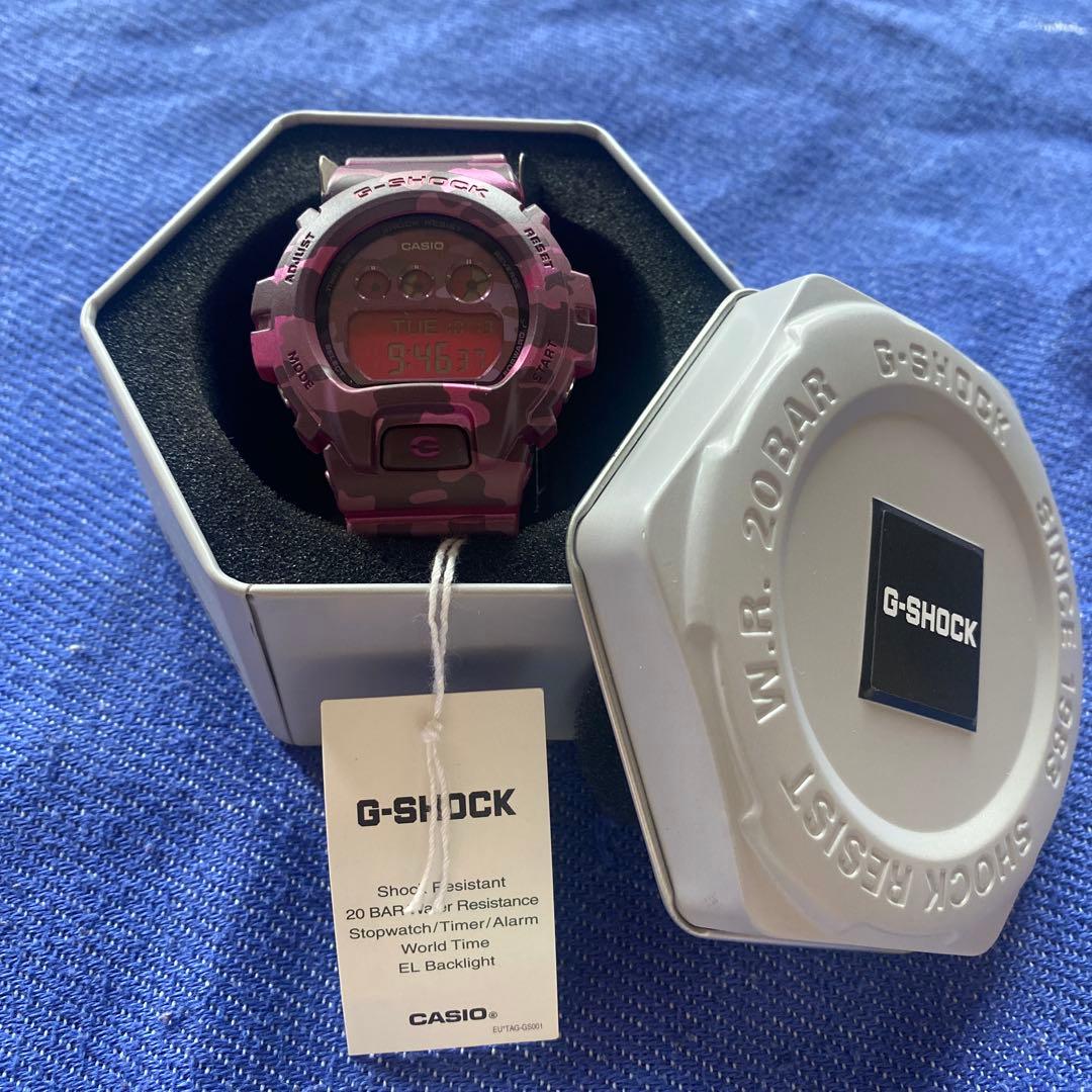 G-SHOCK ピンク デジタル腕時計 G-SHOCK ミッドサイズ パワーピンク GMD-S5610PP-4JF メンズ