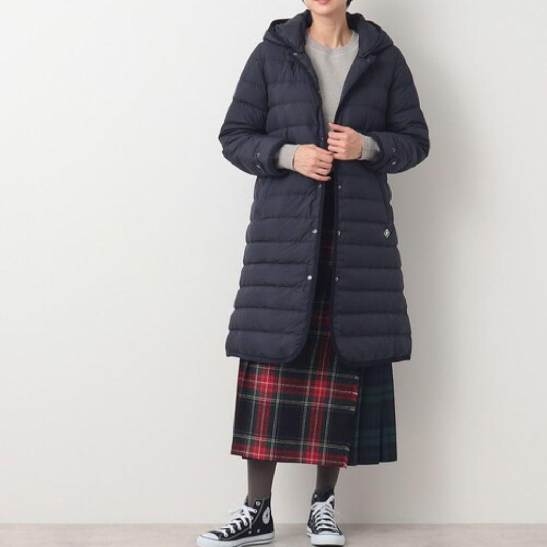 Dessin デッサン　ミュラーダウンミドルコート　ネイビー L　2way