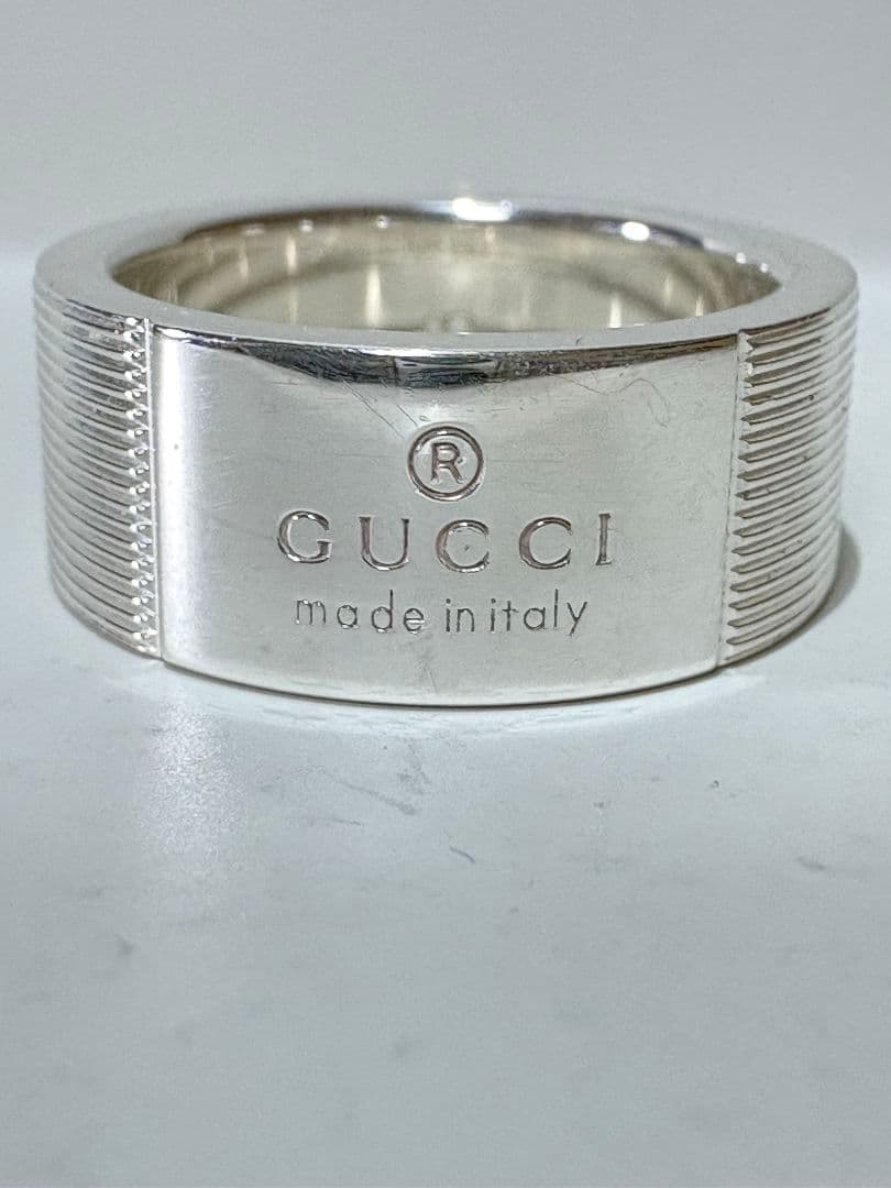 GUCCI ブランデッドG ロゴリング 刻印サイズ:13号【箱/ポーチ付】