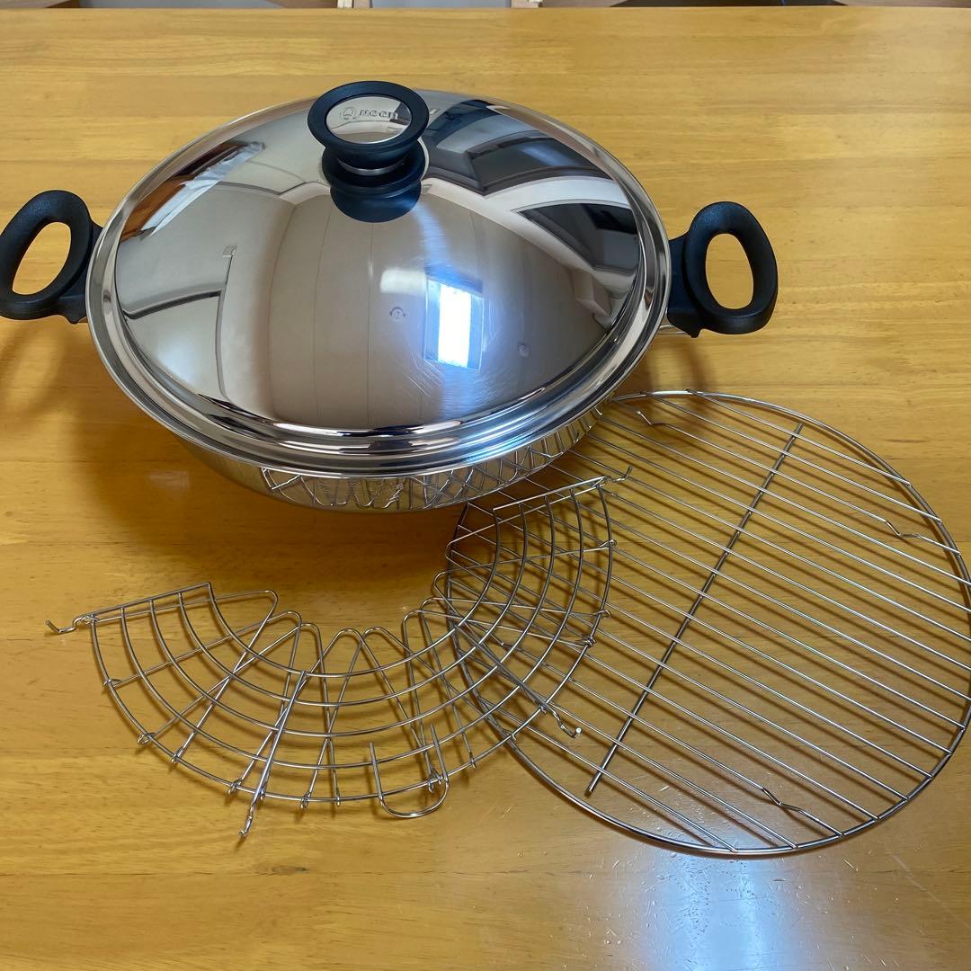 【美品】アムウェイ クィーン 両手鍋 備品付き 箱無し