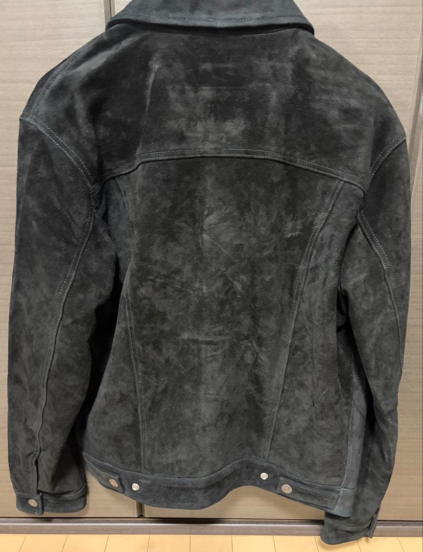 LEVI'S LEATHER HIGHLAND SUEDE TRUCKER M - メルカリ