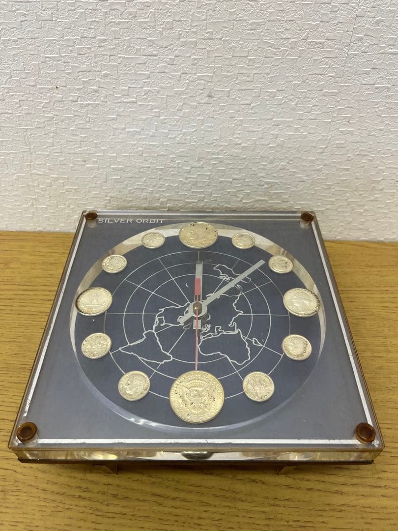 【昭和レトロ】SILVER ORBIT Marion-Kay 時計 アンティーク Found Marion Kay Silver Coin Clock : r/coins