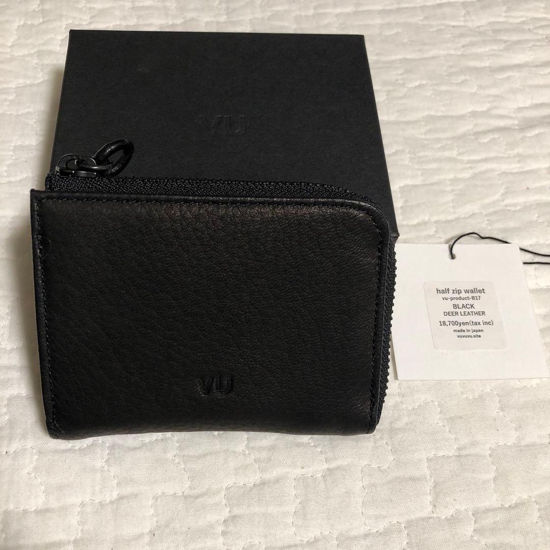 財布 ブラック VU product 美品　日本製　黒　本革
