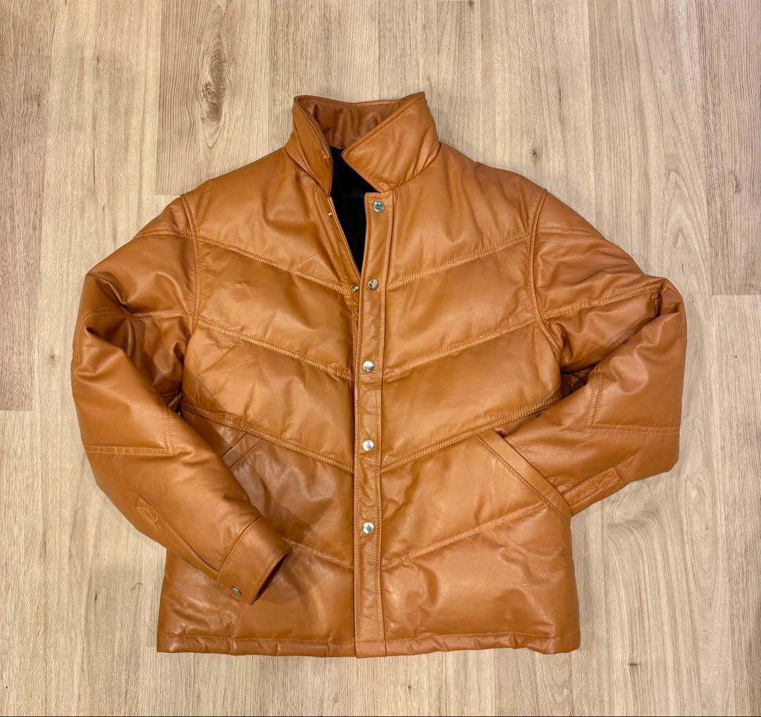 ROBERT MASSINI ホースハイド レザーダウンジャケット L 馬革 - メルカリ