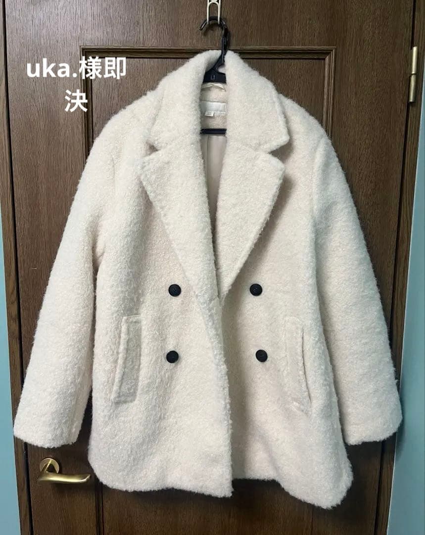 ZARAブークレダブルブレストミディコート ジャケット