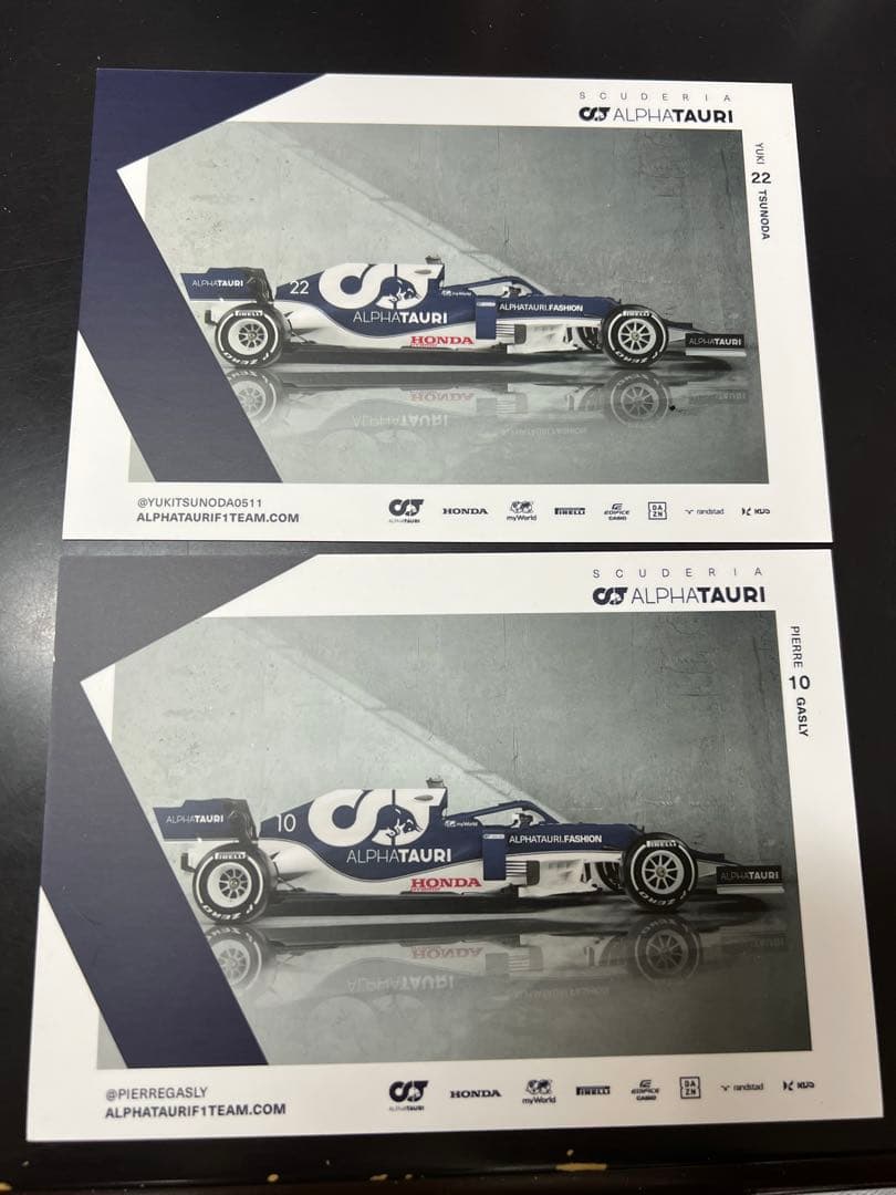 角田裕毅 直筆サイン ドライバーズカード ガスリー - メルカリ