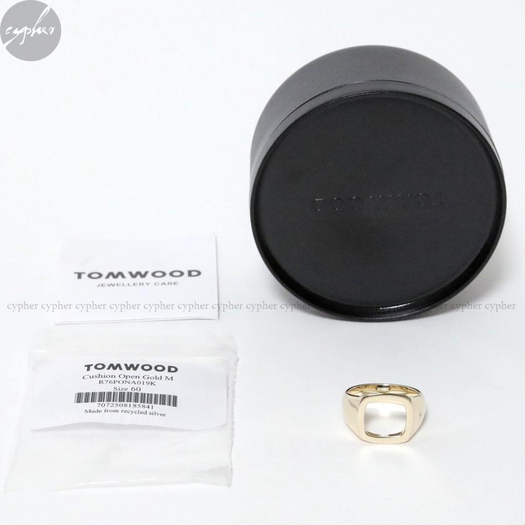 60 19号 新品 トムウッド クッション オープン リング ゴールド 9K 金