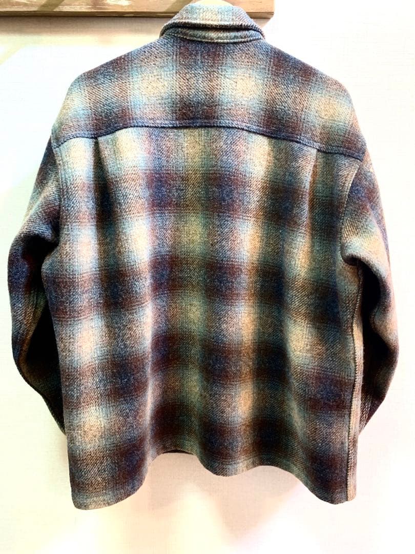 Woolrich ウールブルゾン オンブレチェック USA製 90s - メルカリ