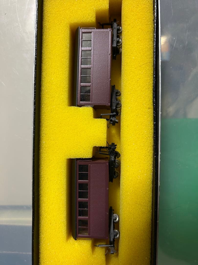 エンドウ　HOナロー 木曽森林B型客車 2両　難あり 木曽森林鉄道の客車(B型客車とC型客車)