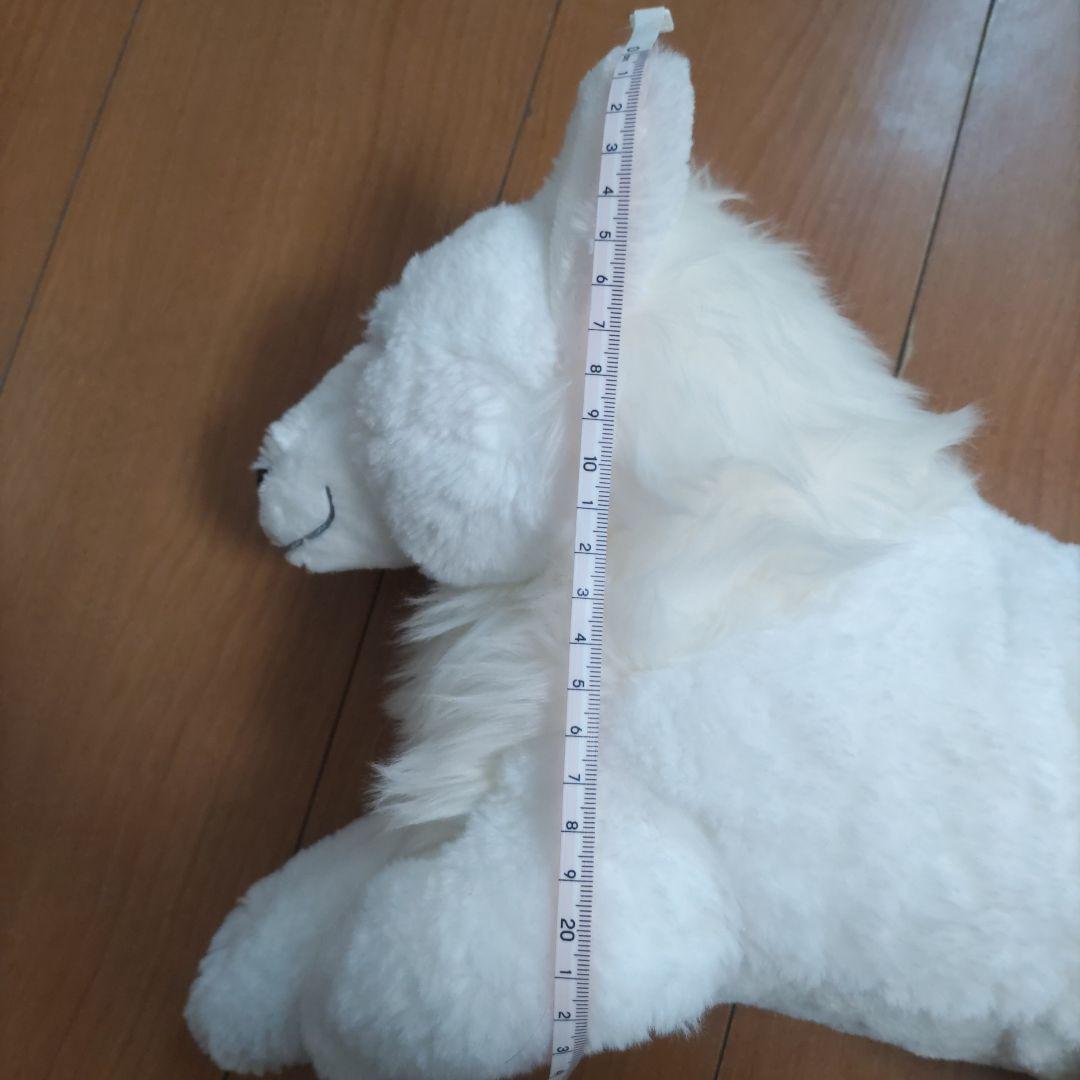 ホッキョクオオカミぬいぐるみ ひざおおかみ 那須どうぶつ王国 - メルカリ