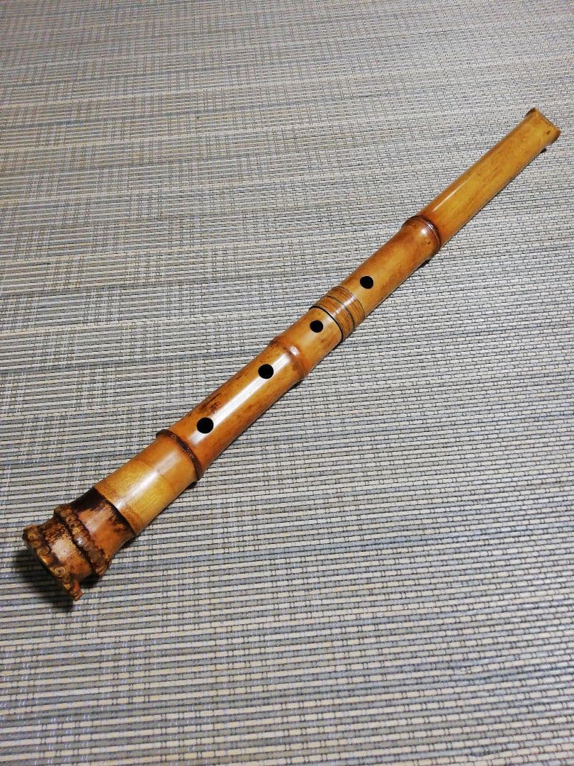 竹製 5穴 尺八　琴古流３印