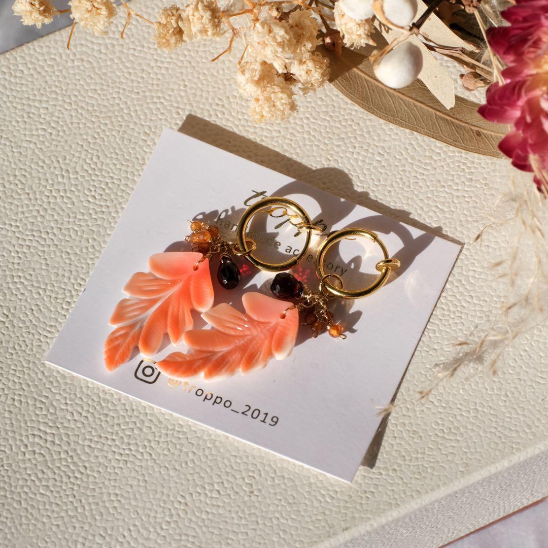 ポメころび 様専用♦︎14kgfスコロライトトライアングルピアス/イヤリング