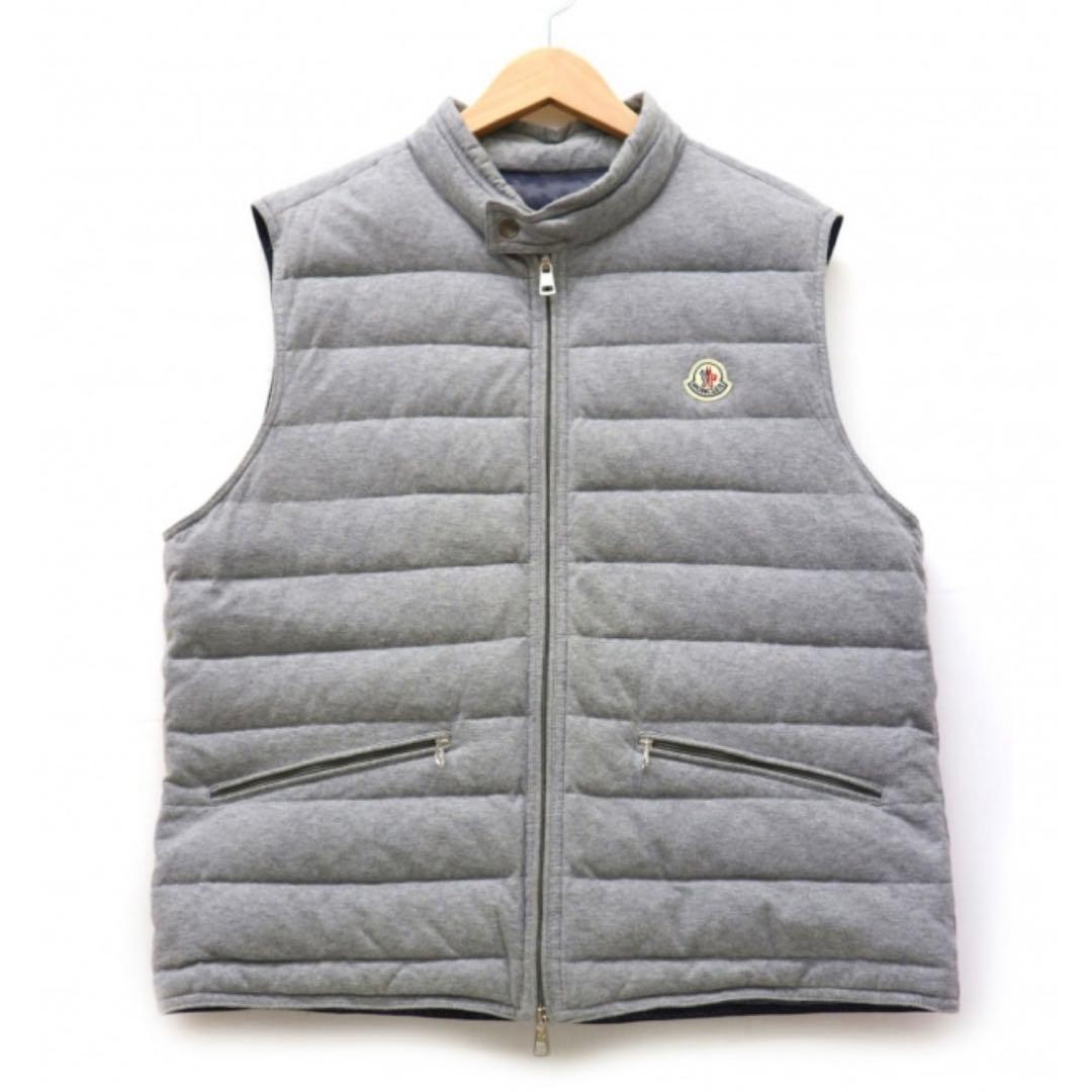 モンクレール　ダウンベスト　グレー MONCLER モンクレール ダウンベスト グレー TIB - メルカリ