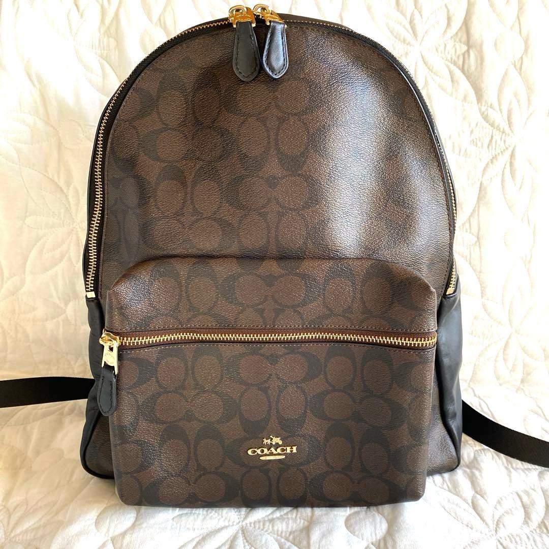 COACH ロゴプリント リュック バックパック