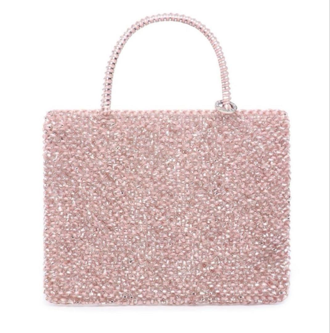 週末お値下げ♡スタンダードスクエア ミディアム(Dリング付き)フラミンゴシルバー