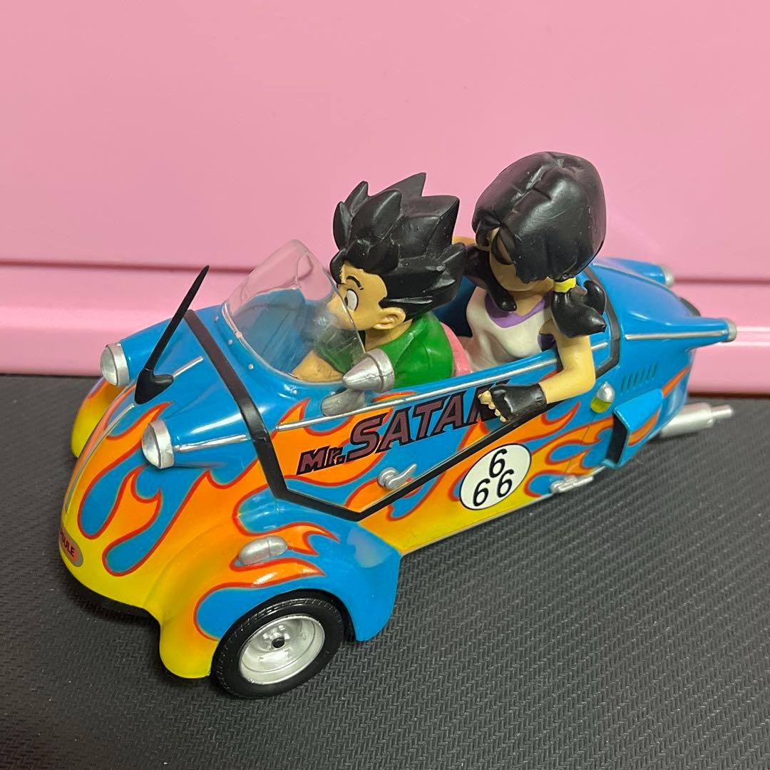 ドラゴンボールフィギュア 孫悟飯&ビーデル 車 フィギュア レア レトロ