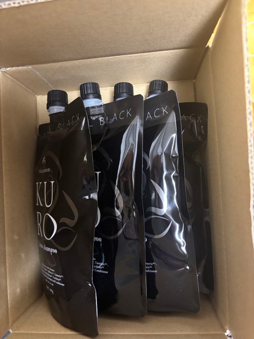 KURO Cream Shampoo 自然な黒 400g 5個セット