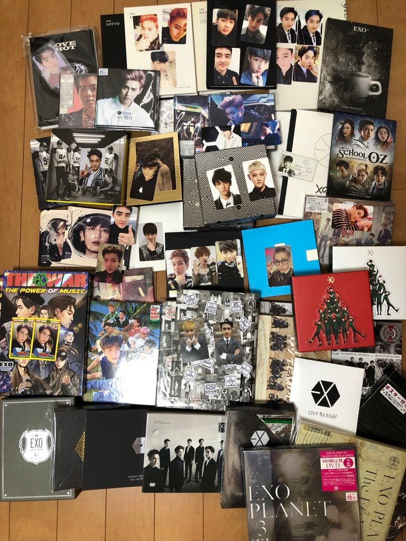 EXO CD・DVD46点まとめ売り トレカ付きもあり！