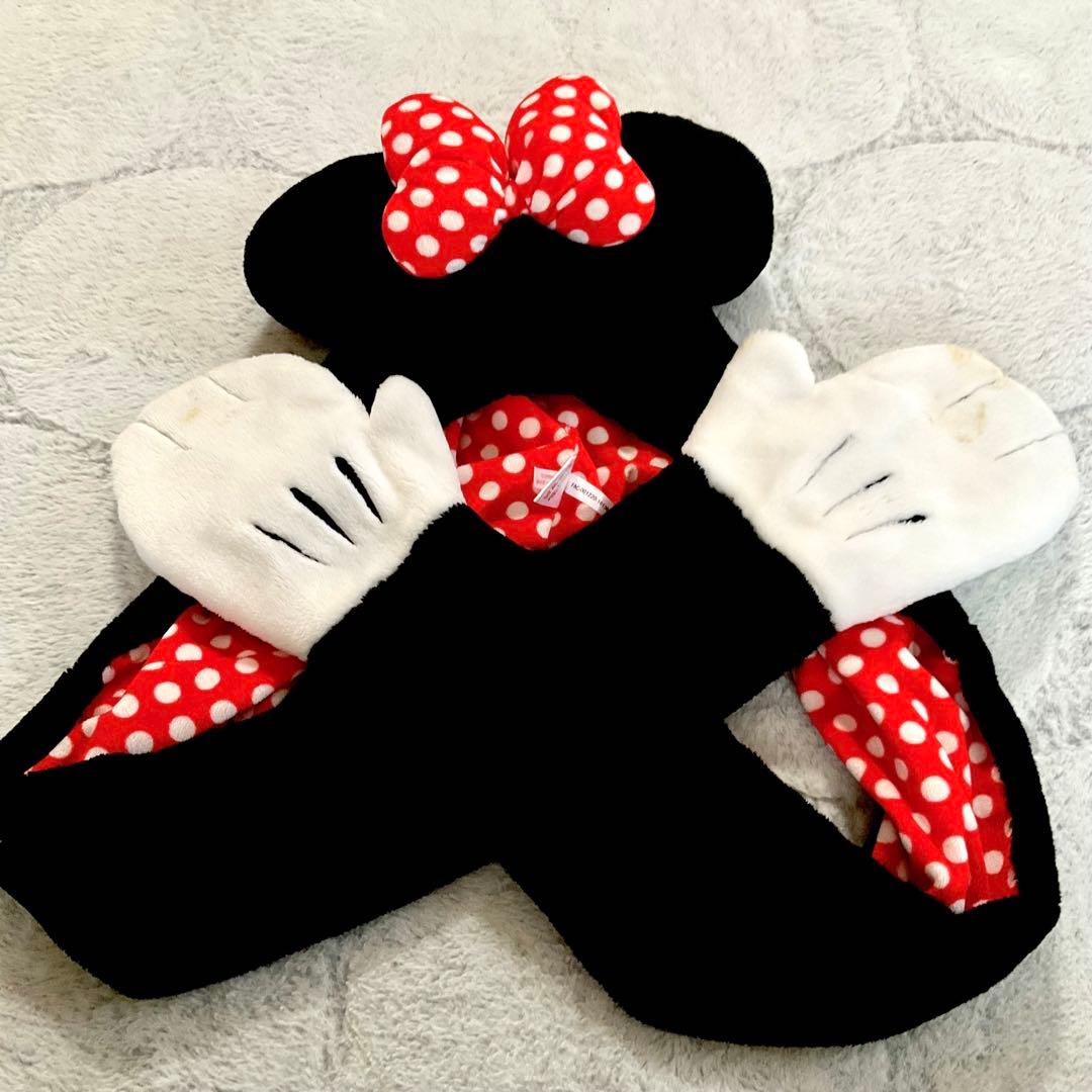 【廃盤】ディズニー　ミニーファンキャップマフラー　ミニーちゃん　被り物 ディズニー ファンキャップマフラー ミニーちゃん - メルカリ