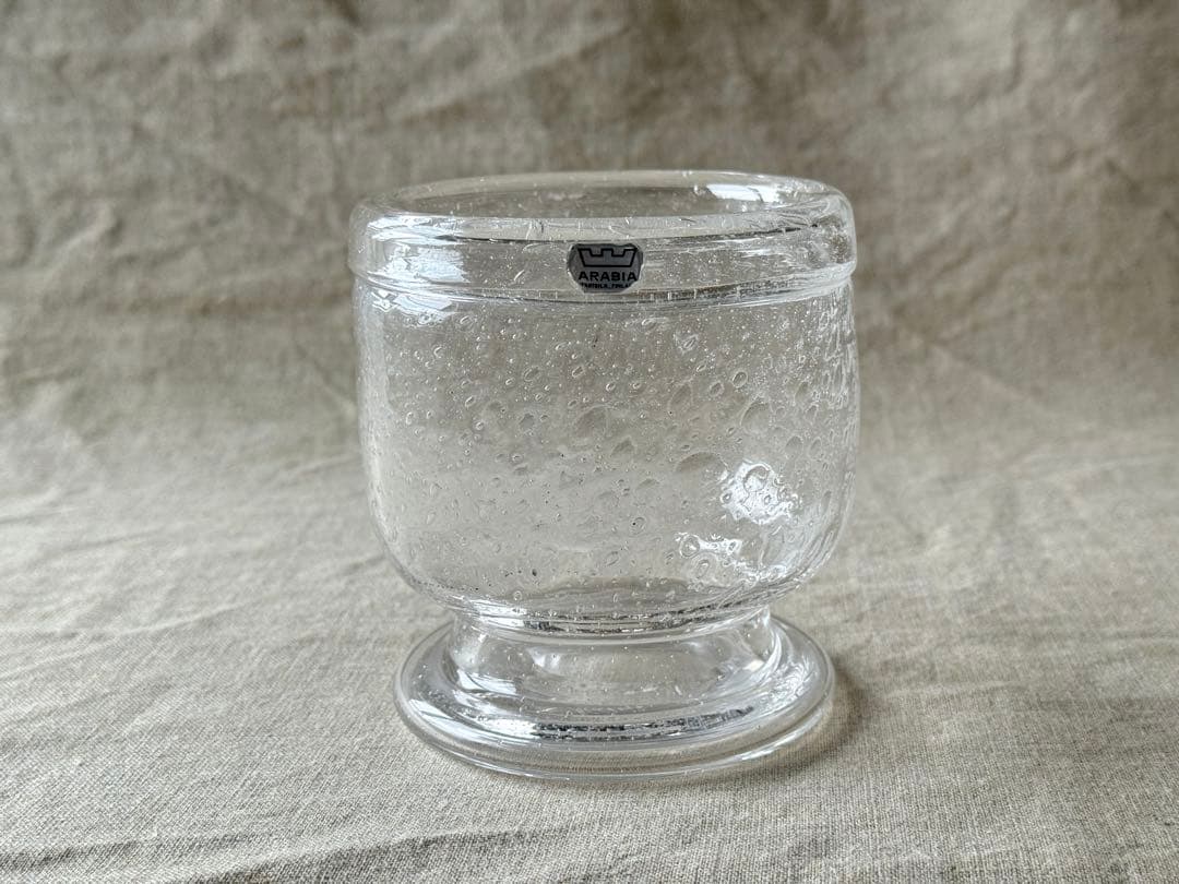 nuutajarvi ARABIA Sargasso(クリア)ベース(N559) vintage ARABIA NUUTAJÄRVI sargasso N559 clear vase / ヴィンテージ
