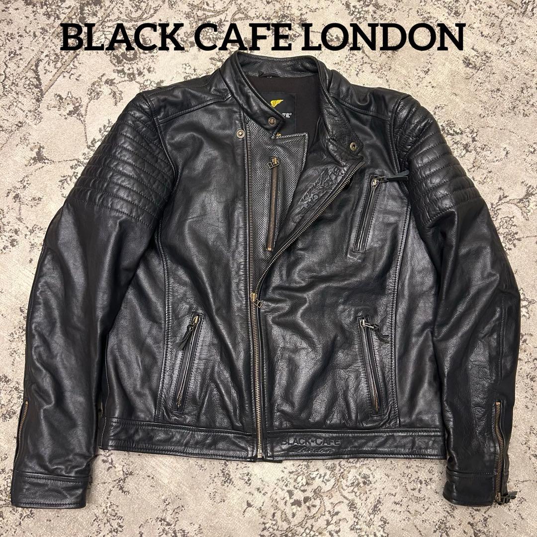 BLACK CAFE LONDON バイク　ライダース　レザー　ジャケット　58