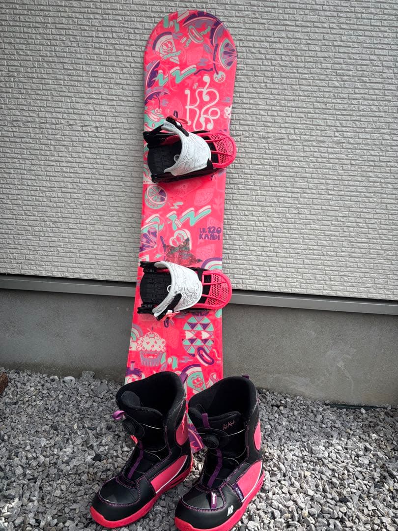 キッズスノーボード3点セット　K2