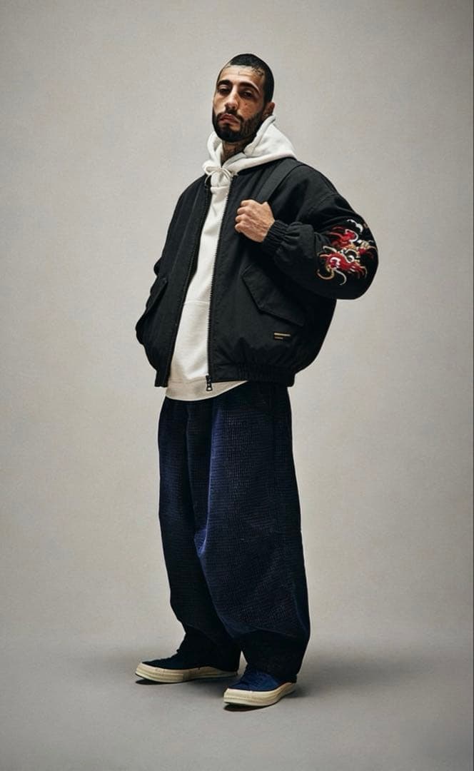 TIGHTBOOTH TBPR BRAIN DROPS MA-1 スカジャン