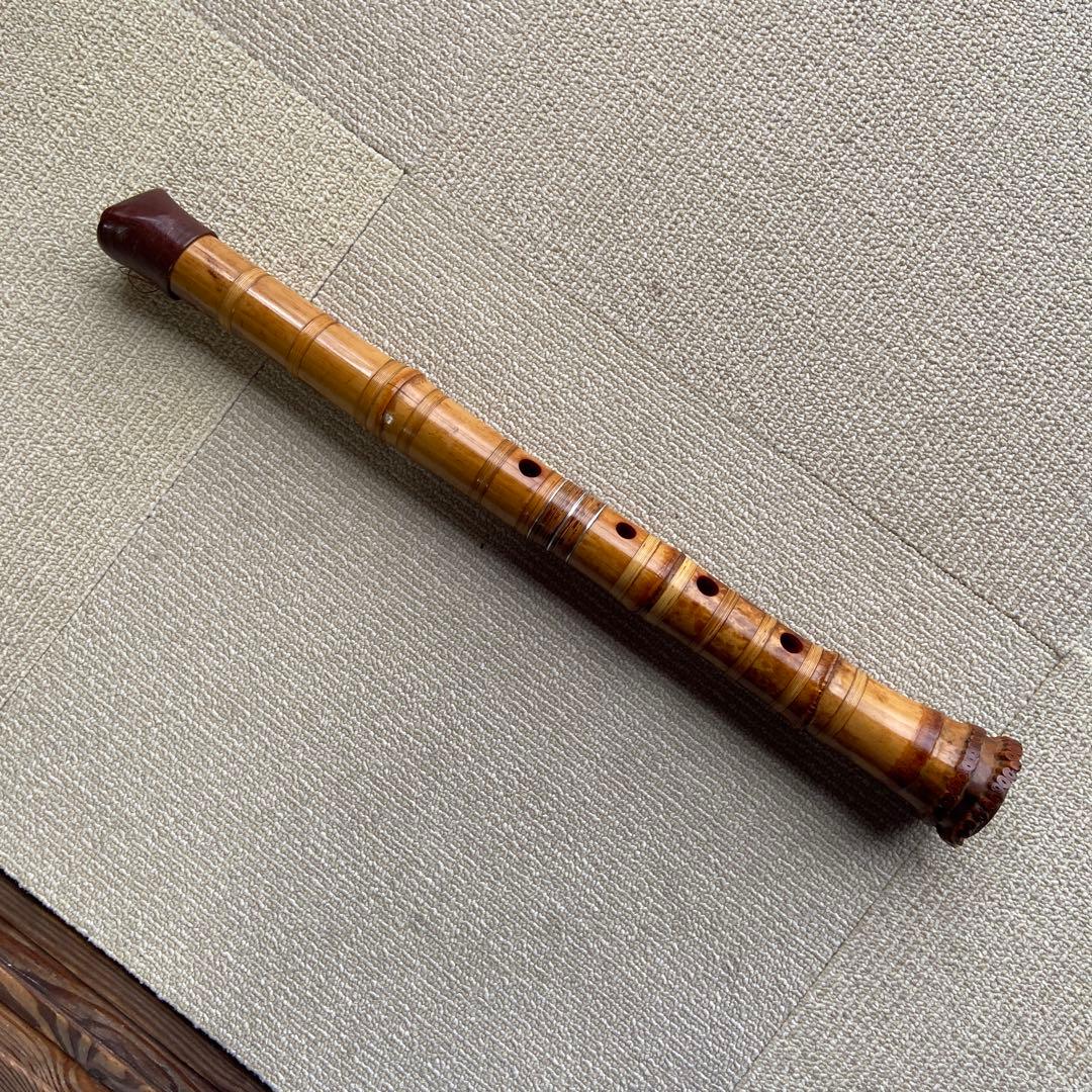 177⭐️尺八 真山銘　一尺六寸管　眞山銘三印　名管
