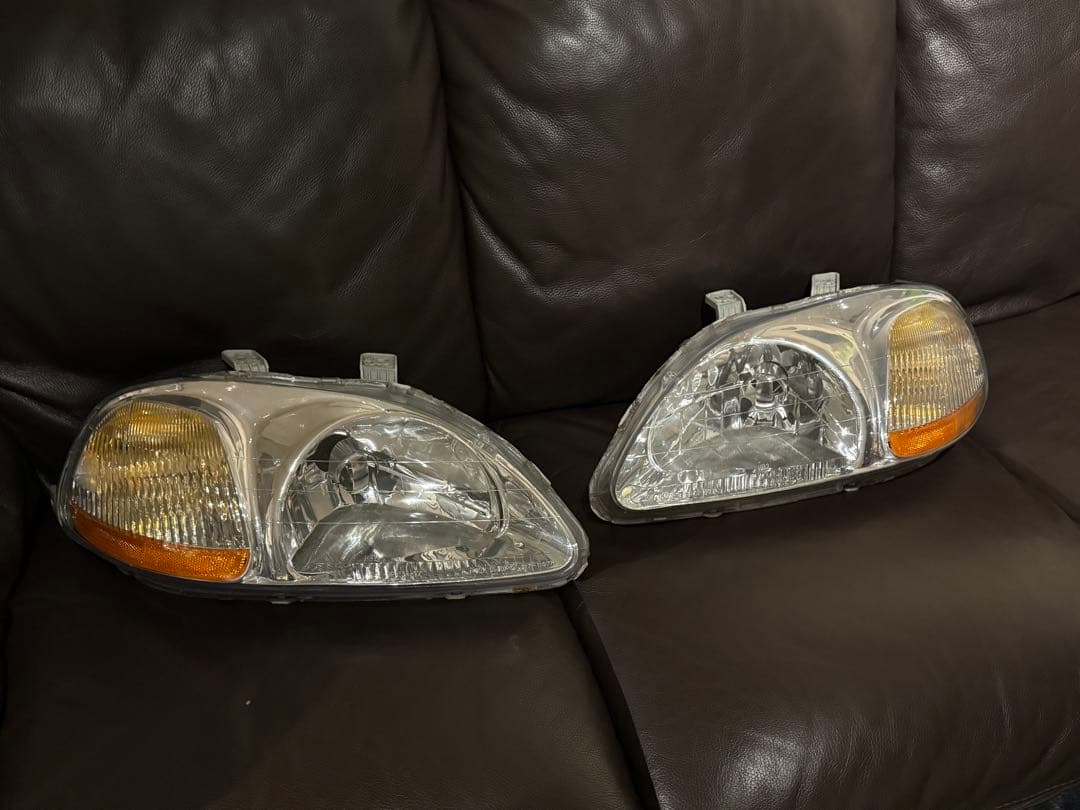 ekシビック DEPO製 usヘッドライト USヘッドライト 本物のホンダスタンレーシビックEK9 JDMタイプR
