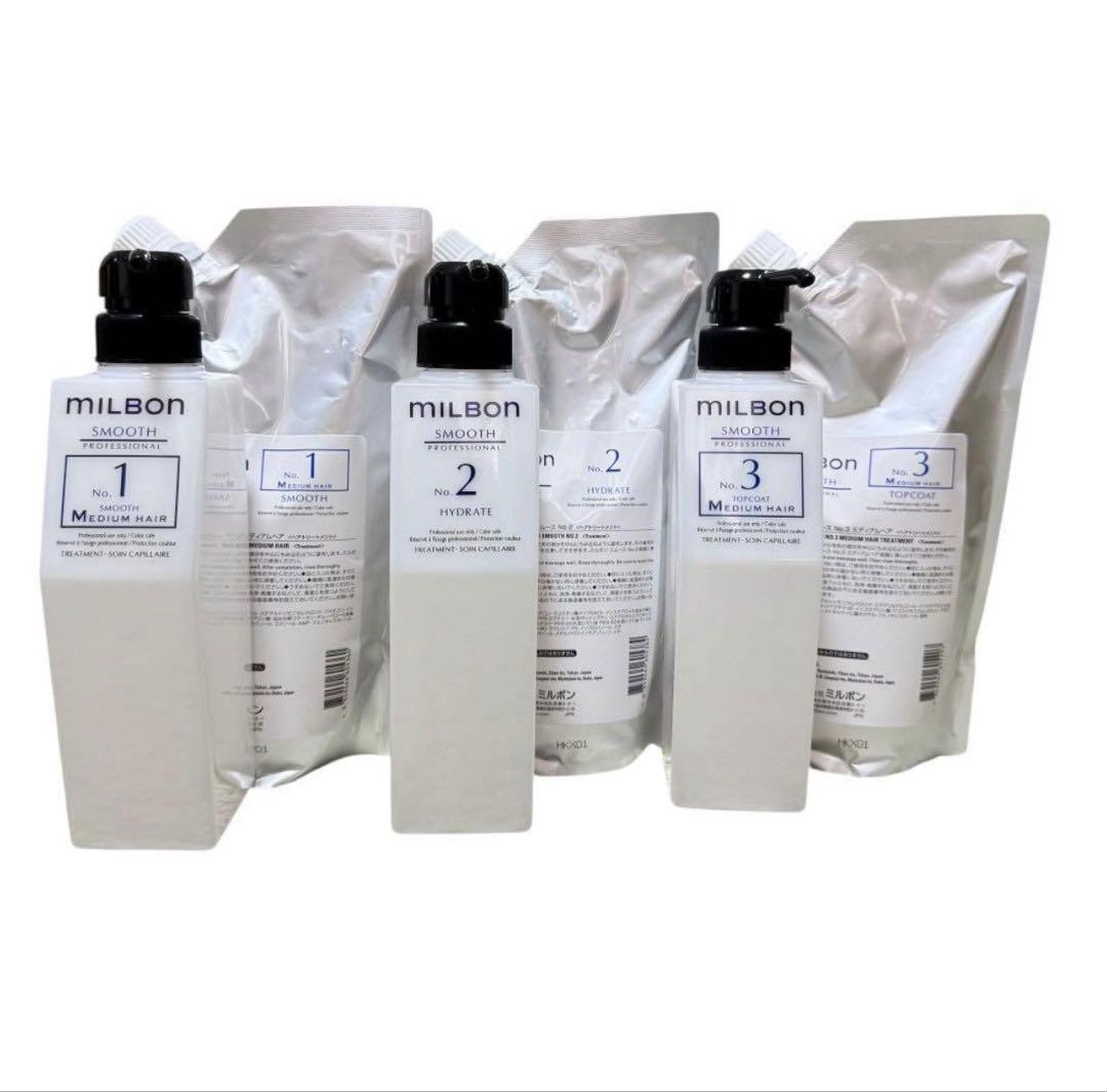 グローバルミルボン　スムース　ミディアムヘア　システム　No.1 2 3 新品