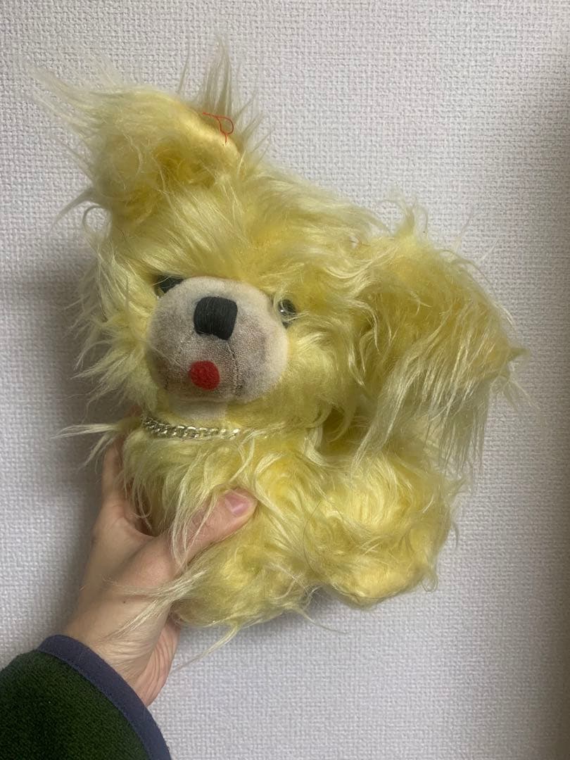 ヴィンテージ　犬　ぬいぐるみ　レトロ　フランス フランス アンティーク ヴィンテージ イヌのぬいぐるみ ローズカラー N