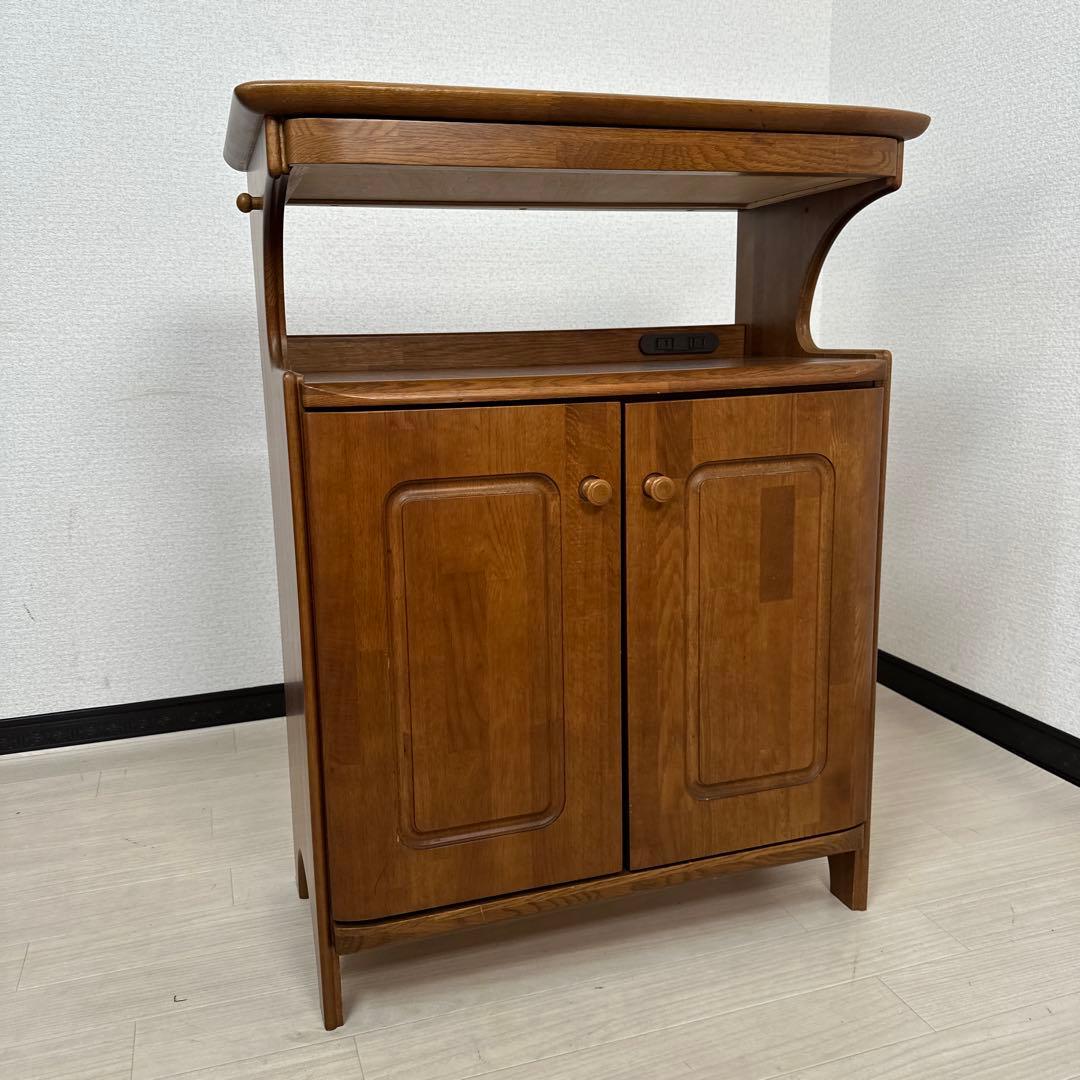 マルニ木工 天然木 電話台 花台 レンジ台 サイドチェスト キャビネット i4※