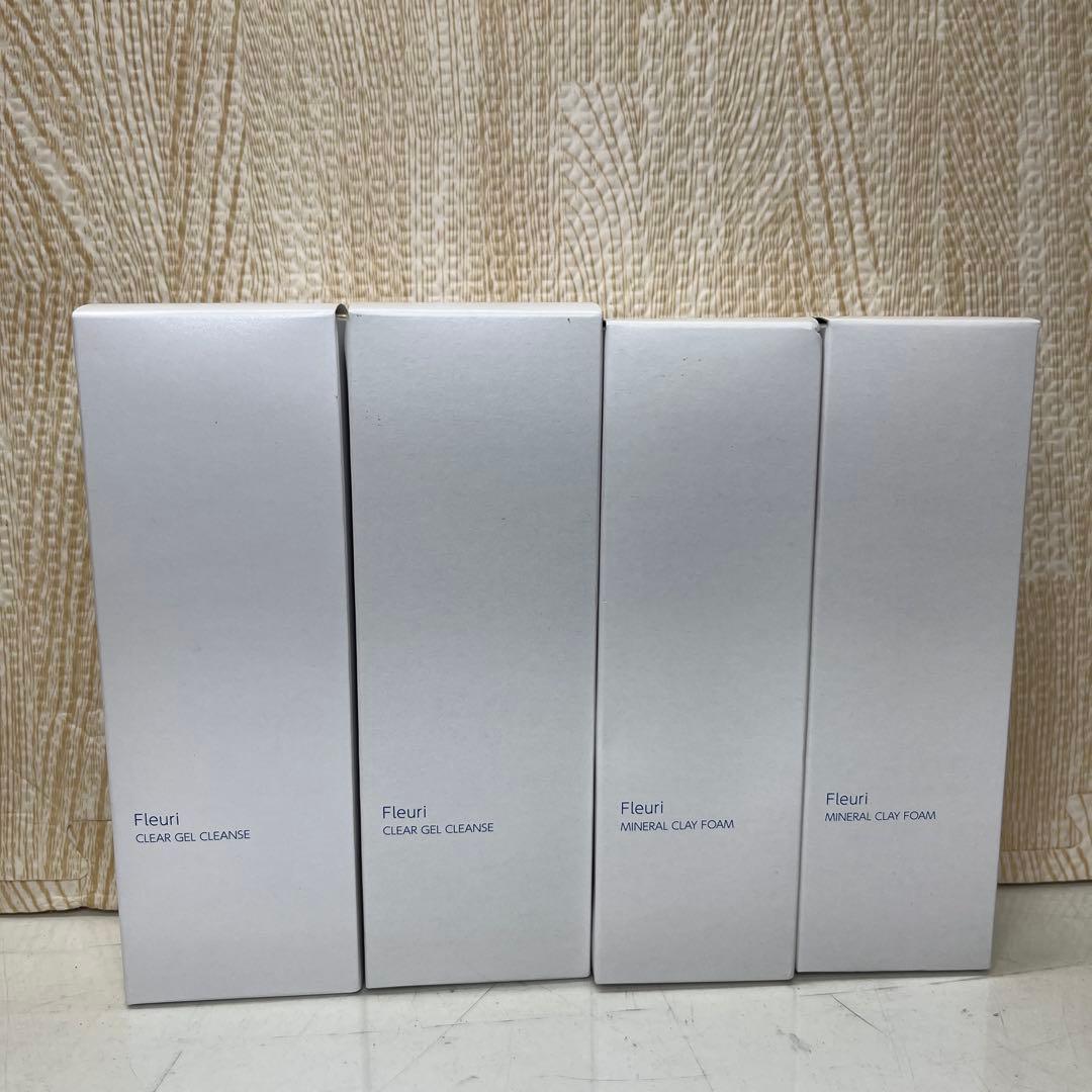 Fleuri フルリ クリアゲルクレンズ ミネラルクレイフォーム　4本セット