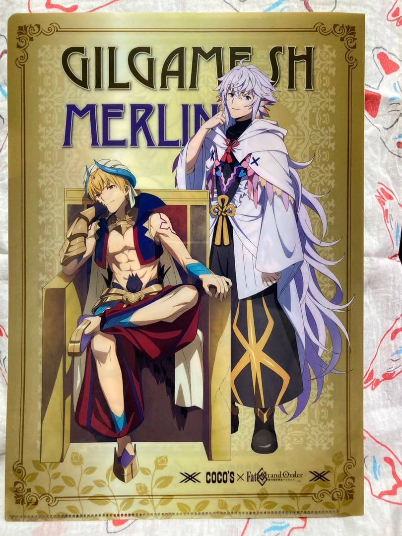 Fate フェイト FGO ギルガメッシュ マーリン コラボ クリアファイル