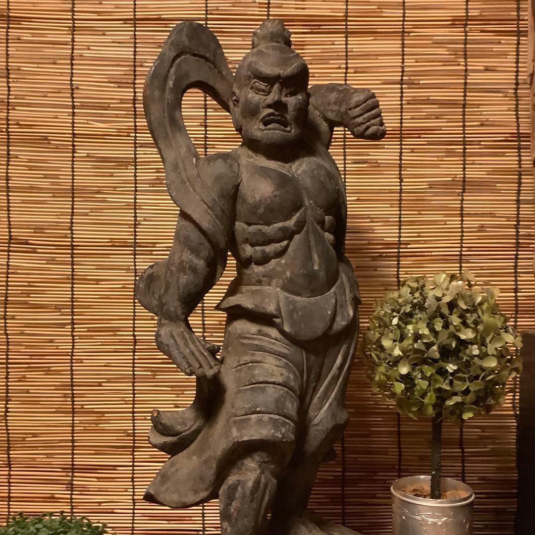 コダック様keep江戸期・護法善神「仁王・那羅延金剛像」金剛力士・守護神・特大