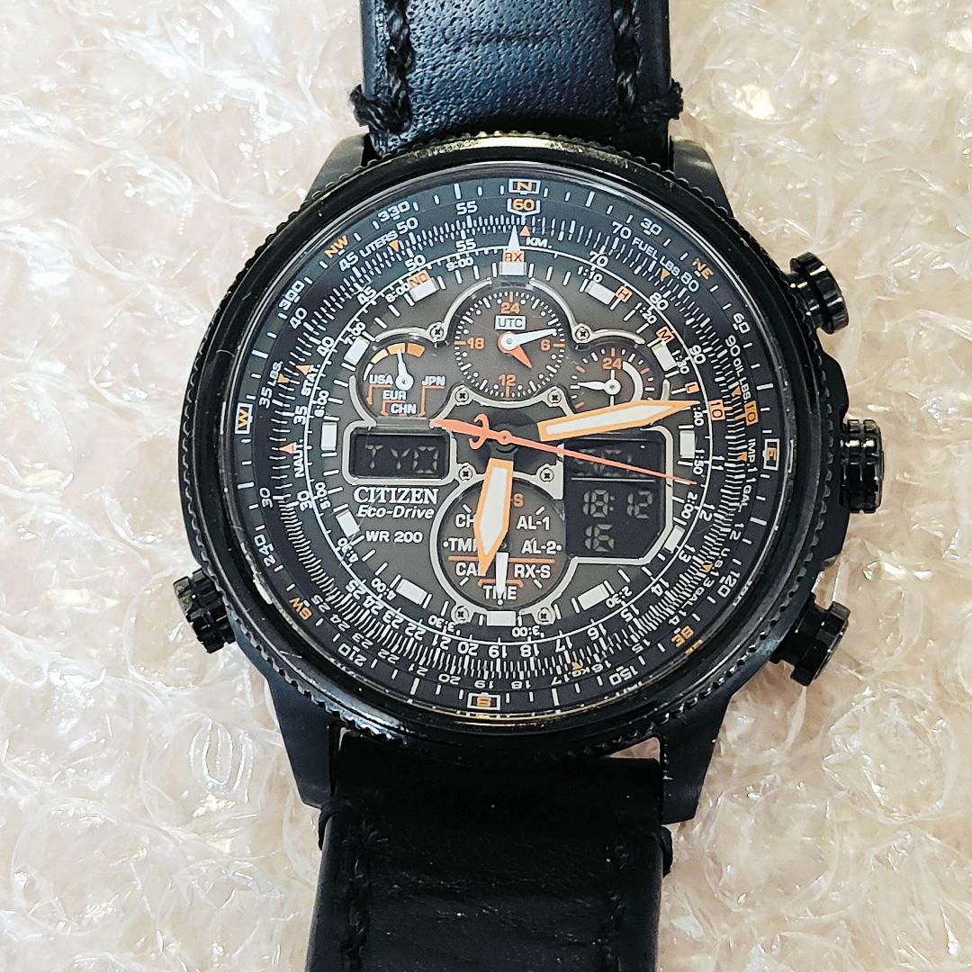 CITIZEN シチズン エコドライブ NAVIHAWK 腕時計 ソーラー