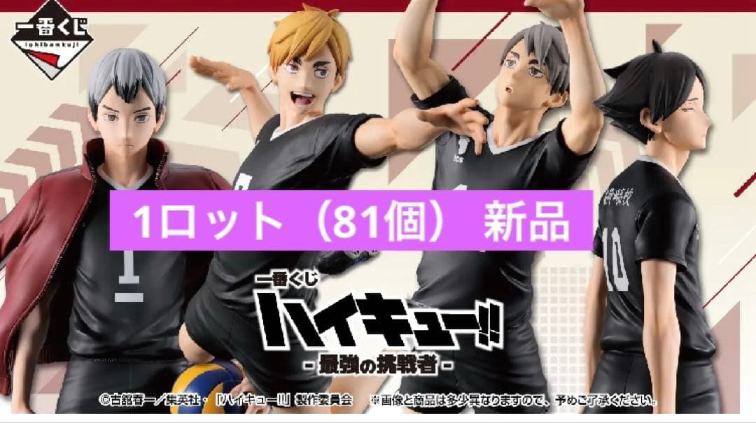 一番くじ ハイキュー！！最強の挑戦者 1ロット分 合計81個 A〜I +ラスワン