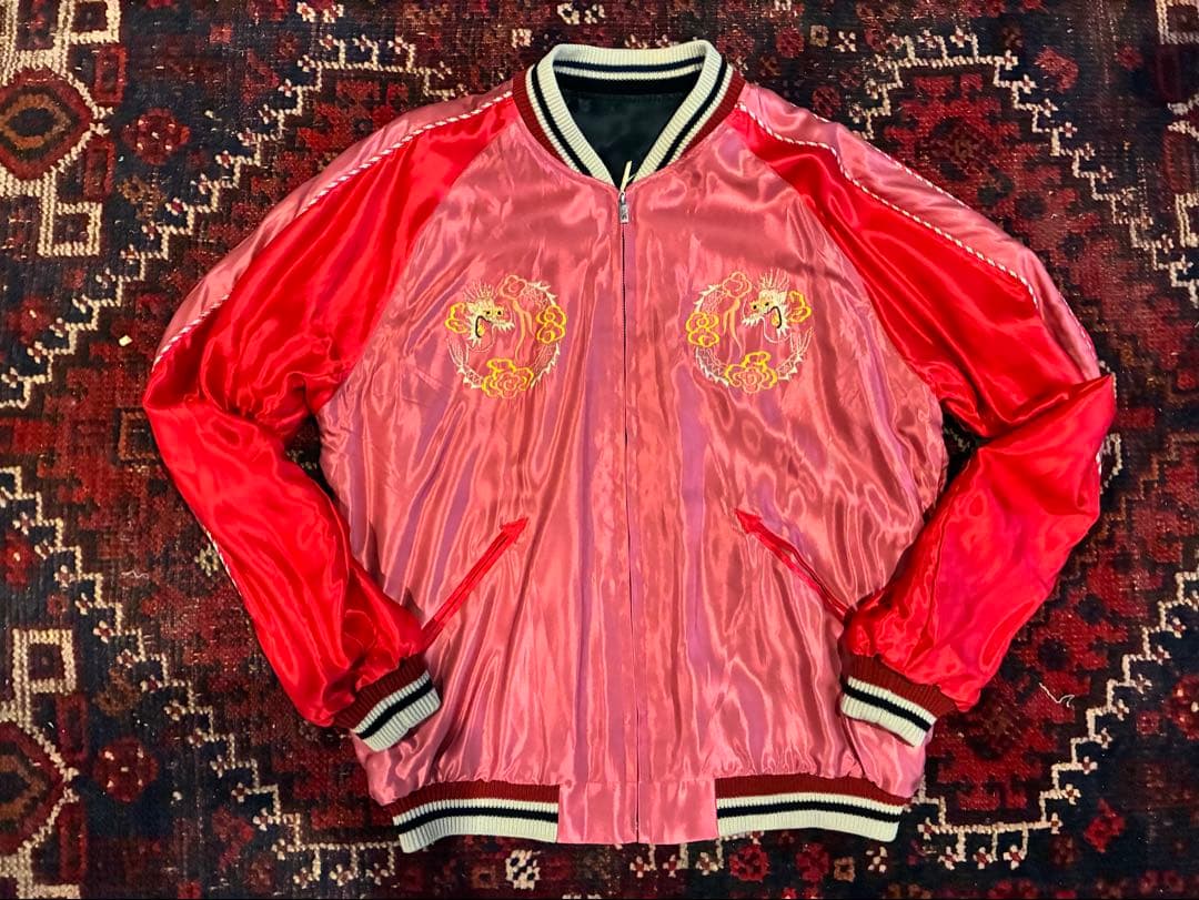 2022年秋冬 テーラー東洋 スカジャン サテン 龍 白虎 好配色 - メルカリ