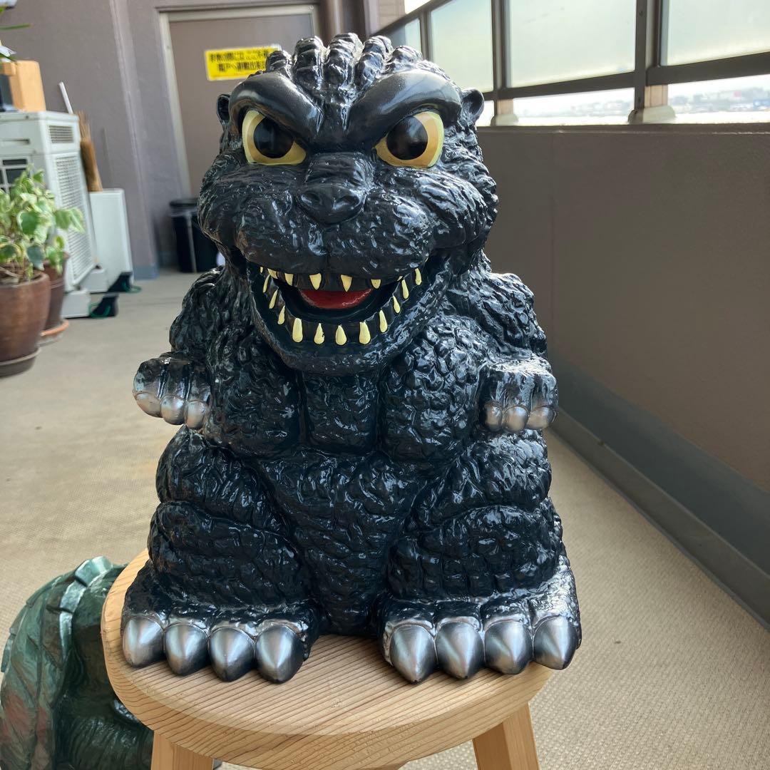 ゴジラ貯金箱 ゴジラフィギュア 約33cm 黒