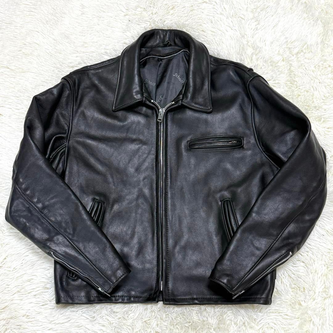 激レア 米国製42⭐️Schott ショット 642 シングルライダース レザー