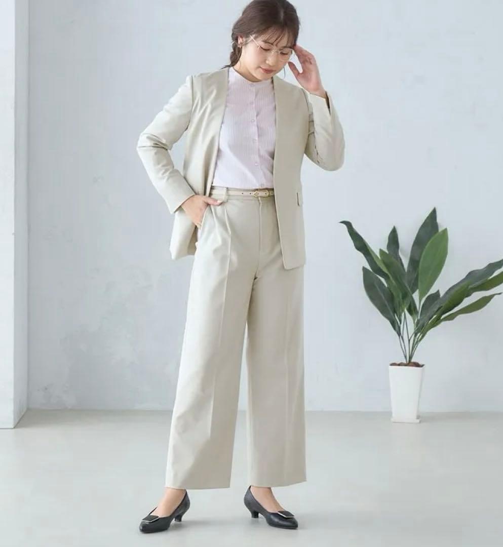 アオキ　レディース　スーツ　Oggi 2Wayストレッチツイル ワイドパンツ